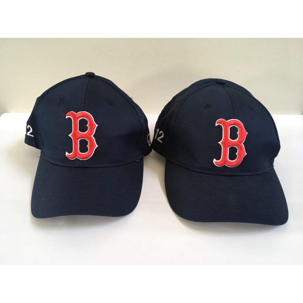 2 BOSTON RED SOX MLB Baseball HAT CAP ADJ  STRAPBACK OC Sports 3D OSFM NEW